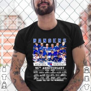 The New York Rangers Team Players 95th Anniversary 1926 2021 Signatures Thank shirt