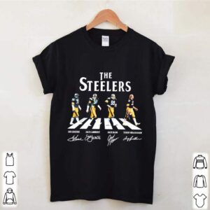 The Steelers Joe Greene Jack Lambert Jack Ham And Terry Bradshaw Abbey Road 2021 Signatures hoodie, sweater, longsleeve, shirt v-neck, t-shirt 2 Shirt, hoodie, sweater, long sleeve and tank top