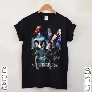 The Supernatural 2021 Character Signatures hoodie, sweater, longsleeve, shirt v-neck, t-shirt 1 Shirt, hoodie, sweater, long sleeve and tank top