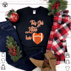 This Girl Love Hear Heart Syracuse Orange Football Shirt 3 Shirt, hoodie, sweater, long sleeve and tank top