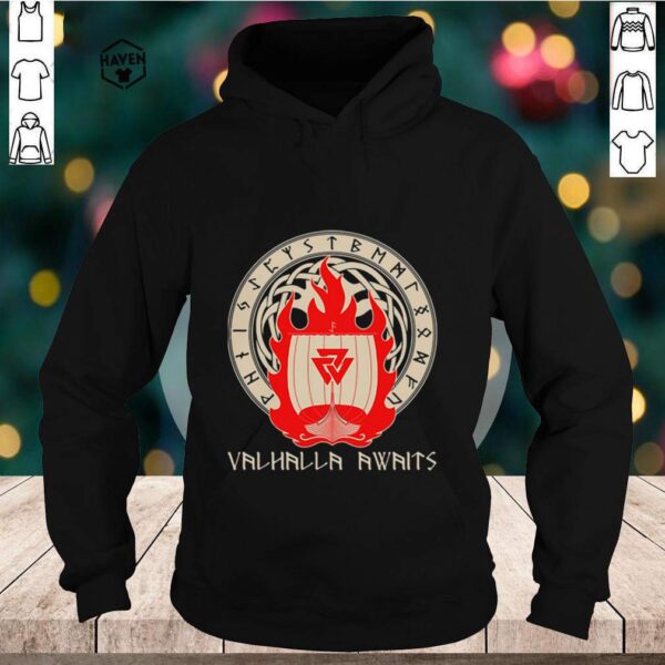 Valhalla Awaits Viking Logo shirt