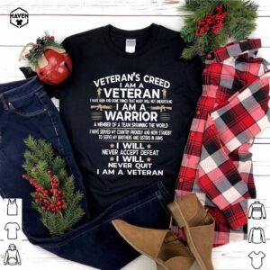 Veteran's creed I am a Veteran I have seen and done things that many will not understand hoodie, sweater, longsleeve, shirt v-neck, t-shirt