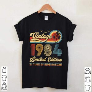 Vintage 37 Year Old 1984 hoodie, sweater, longsleeve, shirt v-neck, t-shirt 1 Shirt, hoodie, sweater, long sleeve and tank top