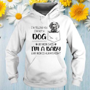 Weimaraner Baby Pocket I’m Telling You I’m Not A Dog Shirts