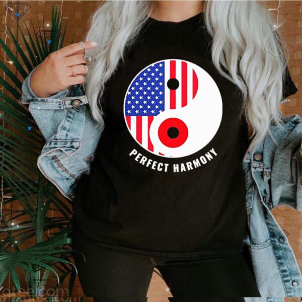 Ying Yang Heritage Proud Japanese American Shirts