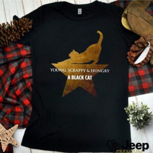 Young Scrappy and Hungry a Black Cat hoodie, sweater, longsleeve, shirt v-neck, t-shirt 3 Shirt, hoodie, sweater, long sleeve and tank top