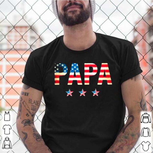 American Flag With Papa Star 2021 hoodie, sweater, longsleeve, shirt v-neck, t-shirt