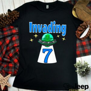 Baby Alien 7th Birthday Invading shirt