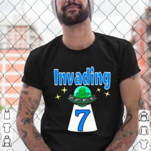 Baby Alien 7th Birthday Invading shirt