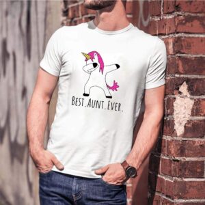 Best aunt ever dabbing Unicorn shirt