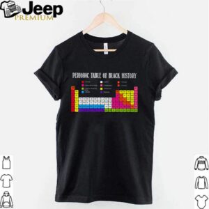 Chemistry Periodic table of black history shirt