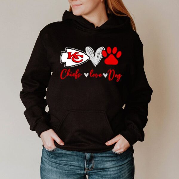 Chiefs Love Dogs Heart Red Football hoodie, sweater, longsleeve, shirt v-neck, t-shirt