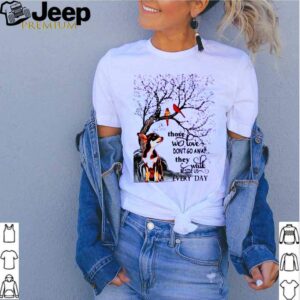 Chihuahua And Snow Those With Love Dont Go Away They Walk Beside Us Everyday shirt