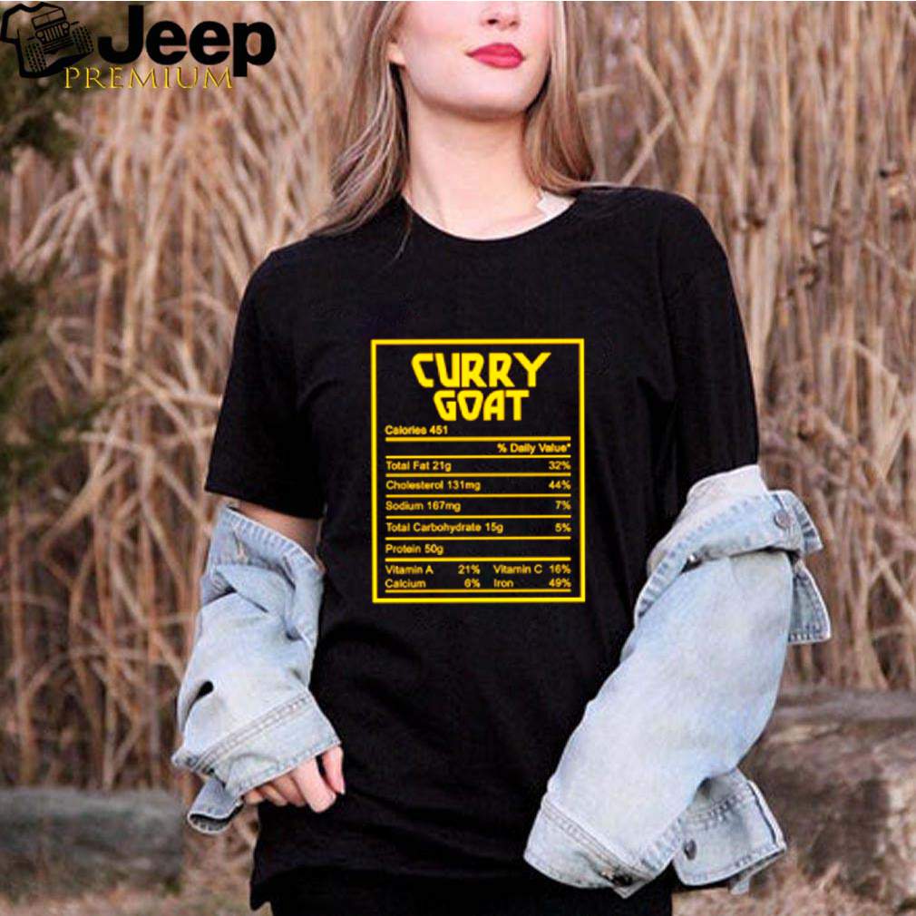 Curry goat nutrition facts Christmas thanksgiving food shirt 3