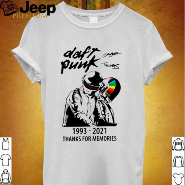 Daft Punk 1993 2021 thanks for memories shirt
