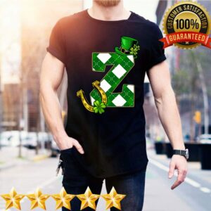 Letter Z Alphabet Leprechaun Hat St Patricks Day T Shirt 1