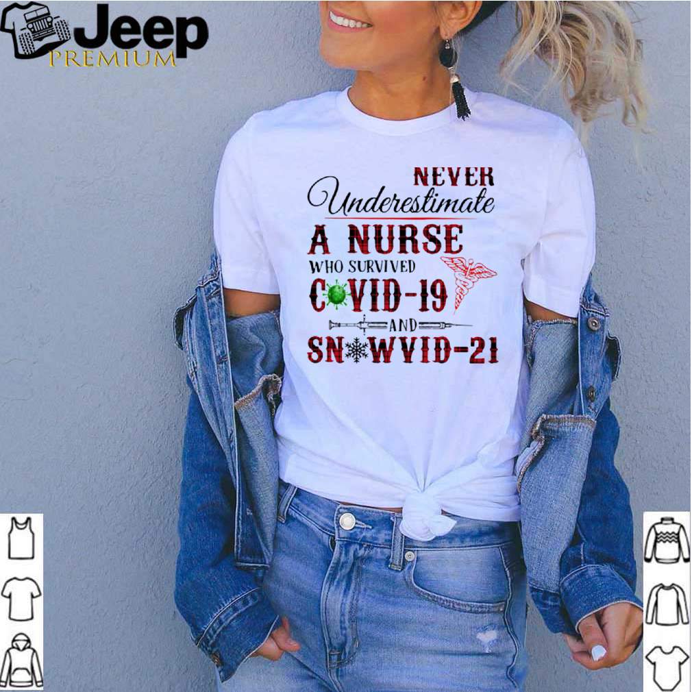 Never Underestimate A Nurse Who Survived Covid 19 And Snowvid 21 Emt Logo hoodie, sweater, longsleeve, shirt v-neck, t-shirt 3