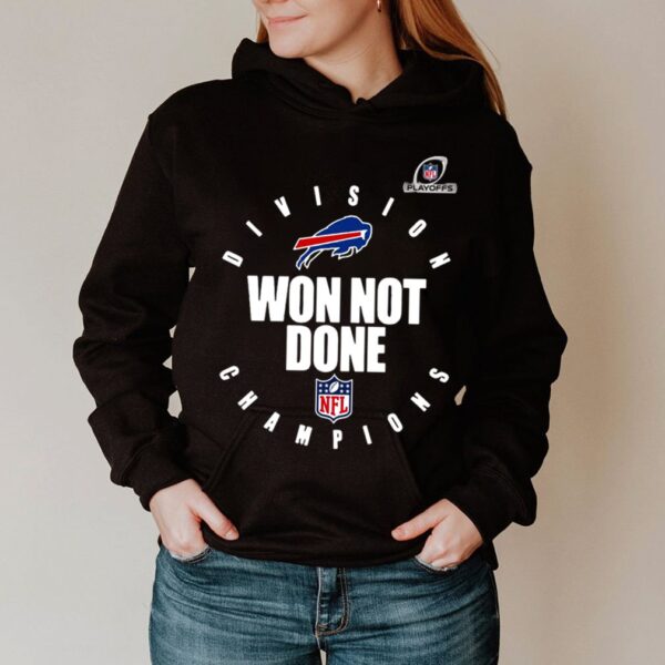 Nfl Playoffs 2020 Won Not Done Division Champions Buffalo Bills hoodie, sweater, longsleeve, shirt v-neck, t-shirts