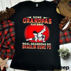 Some grandpas play bingo Shaolin Kung Fu shirt