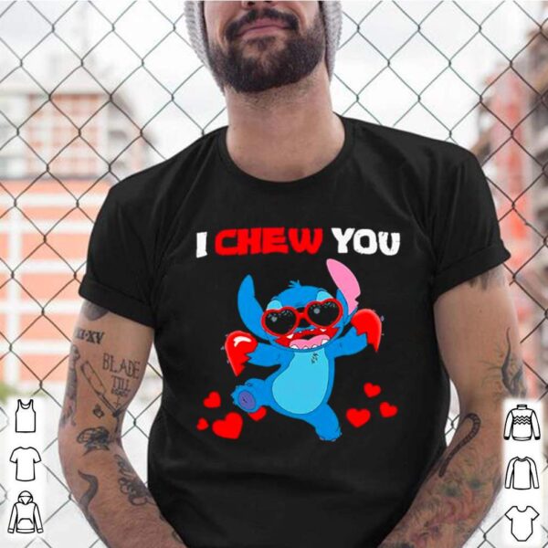 Stitch I chew you heart hoodie, sweater, longsleeve, shirt v-neck, t-shirt