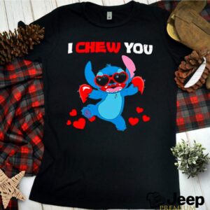 Stitch I chew you heart shirt