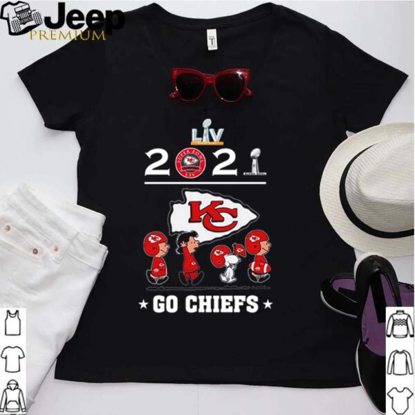 Super Bowl LV 2021 Snoopy and Friends go Kansas City Chiefs hoodie, sweater, longsleeve, shirt v-neck, t-shirt