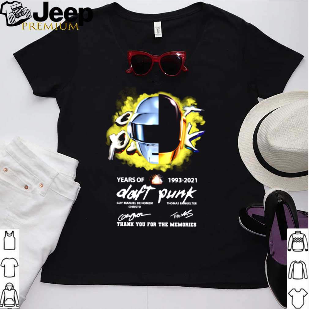 Years of Daft Punk 1993 2021 thank you for the memories shirt 2