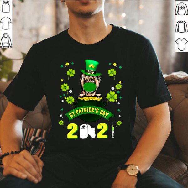Yorkshire Terrier Leprechaun Face Mask St Patricks Day 2021 T-Shirt