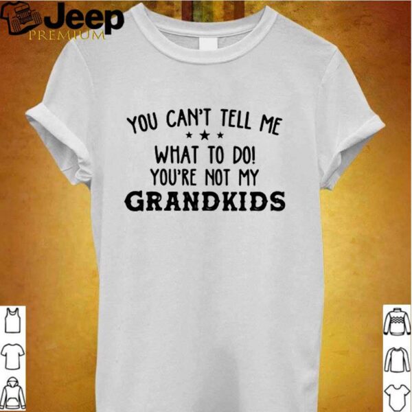 You cant tell me what to do youre not my grandkids shirt