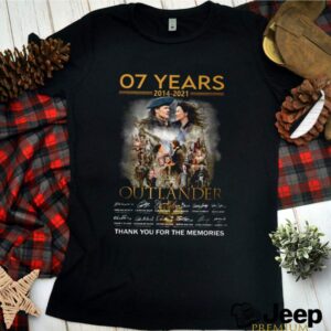 07 Years of Outlander 2014 2021 signature hoodie, sweater, longsleeve, shirt v-neck, t-shirt 2 1