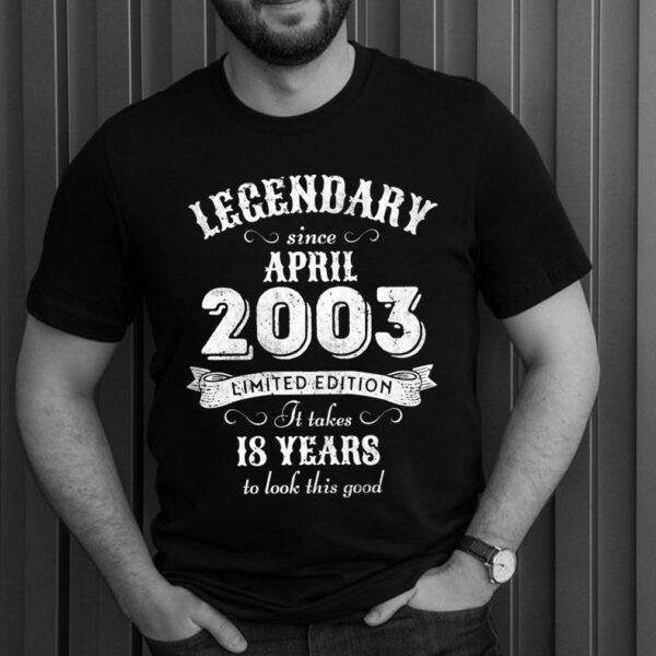 18th Birthday 18 Years April 2003 T-Shirt