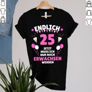 25th Birthday 25 Years Gift T Shirt 2 Shirt, hoodie, sweater, long sleeve and tank top