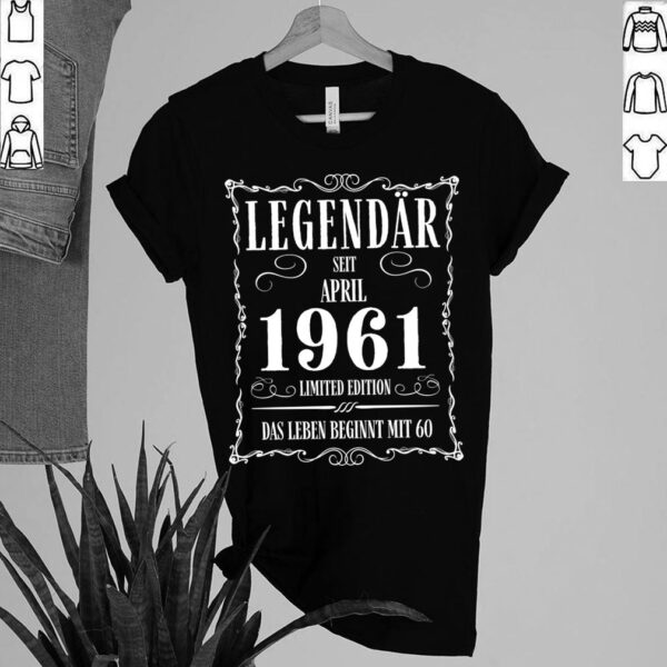 60th Birthday 60 Years April 1961 T-Shirt