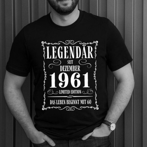 60th Birthday 60 Years December 1961 T-Shirt