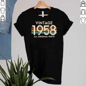 All Original Parts Vintage 1958 63rd Birthday Retro Idea T Shirt