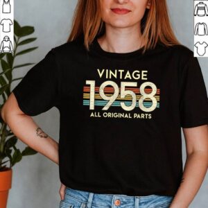 All Original Parts Vintage 1958 63rd Birthday Retro Idea T Shirt