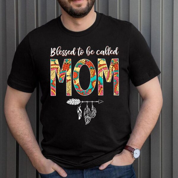 Best Blessed Hippie Mom Birthday Shirt Hippy Mama Grandma Mothers Day T-Shirt