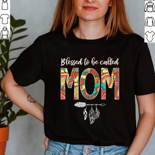 Best Blessed Hippie Mom Birthday Shirt Hippy Mama Grandma Mothers Day T-Shirt
