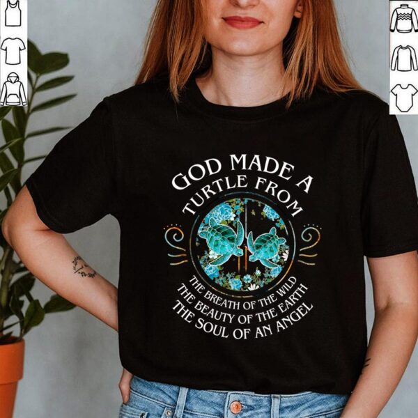 Best Hippie Turtle Lovers Motivation Shirt Sea Turtles Floral Ocean T-Shirt