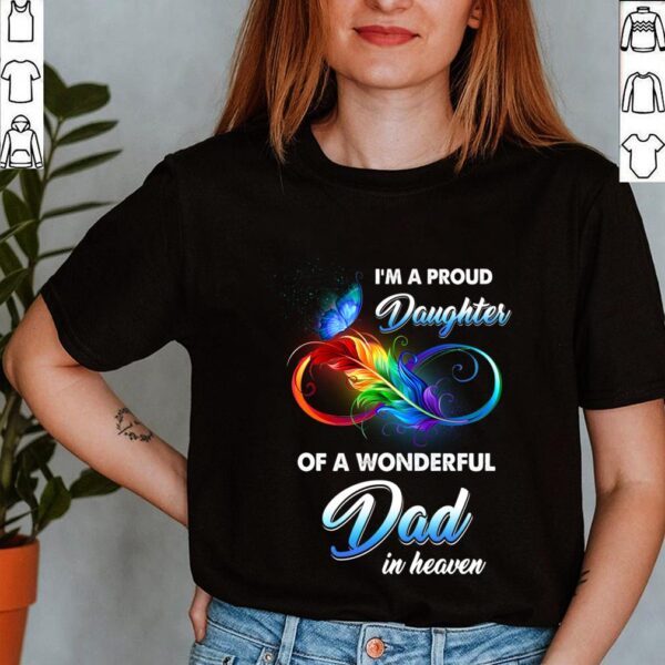Best Remembrance Angel Dad In Heaven Shirt Daughter Memorial Daddy T-Shirt