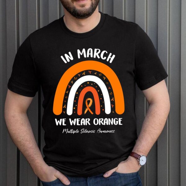 Best Wear Orange Support Multiple Sclerosis Warrior Shirt Ribbon Awareness T-Shirt