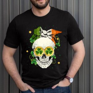Cool Irish Bandana Skull Lady St Patricks Day Shirt Shamrock Hippie Girl Season T Shirt 3