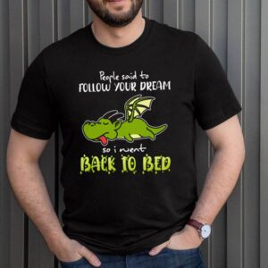 Dragon people said to follow your dream so I went back to bed hoodie, sweater, longsleeve, shirt v-neck, t-shirt