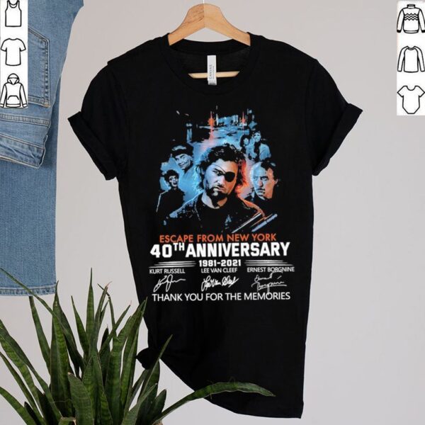 Escape From New York 40th Anniversary 1981 2021 Signatures Thank You For The Memories Shirt