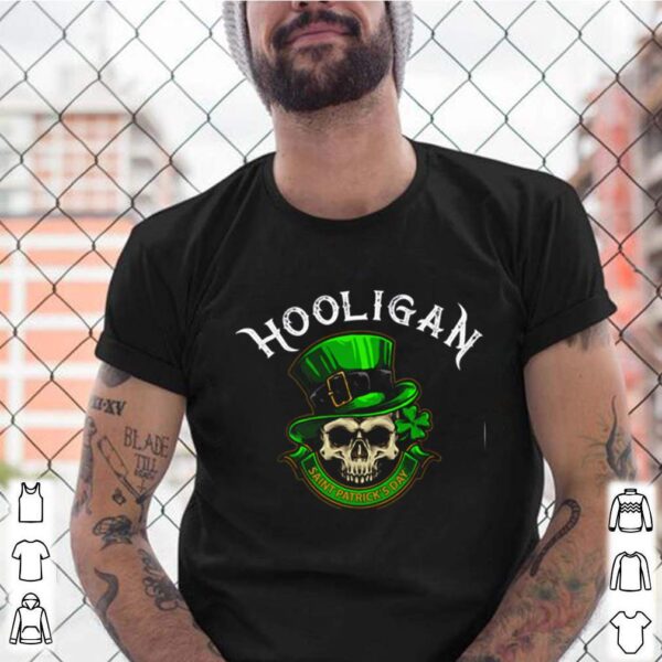 Hooligan skull saint patricks day shirt