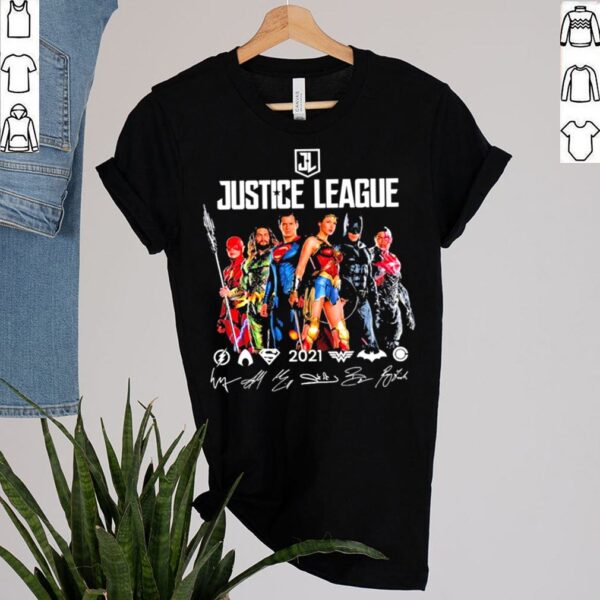 Justice League 2021 Flash Aquaman Superman Wonder Woman Batman And Ray Fisher Signatures Shirt