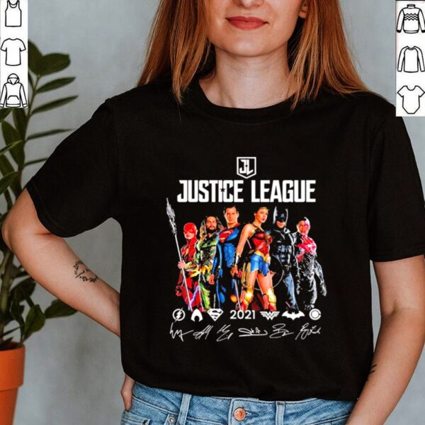 Justice League 2021 Flash Aquaman Superman Wonder Woman Batman And Ray Fisher Signatures Shirt