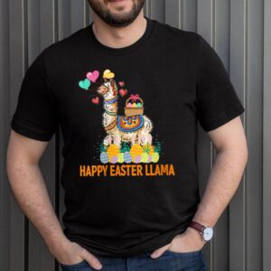 Llama Bunny Rabbit Eggs Hunting Colorful Egg Happy Easter Shirt 3 Shirt, hoodie, sweater, long sleeve and tank top