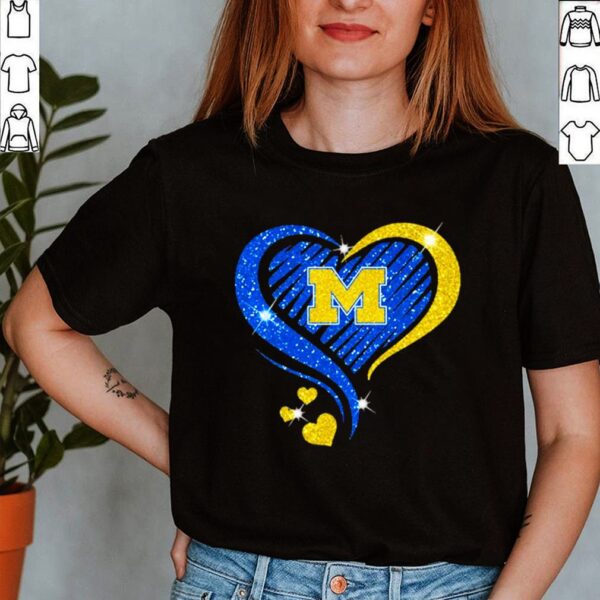 Michigan Wolverines Football Heart Diamond Shirt