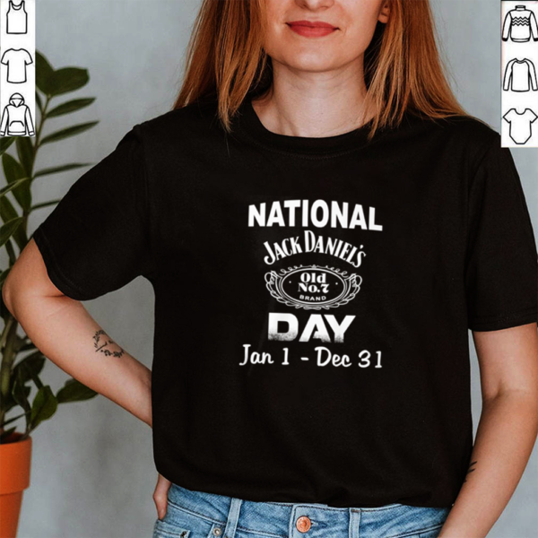 National Jack Daniels old No. 7 brand day Jan 1 Dec 31 hoodie, sweater, longsleeve, shirt v-neck, t-shirt